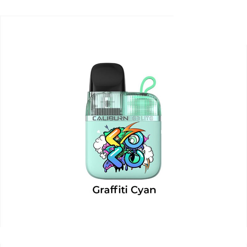 Graffiti Cyan caliburn g3 koko lite pod kit